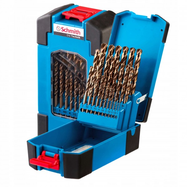 ZESTAW WIERTEŁ KOMPLET WIERTŁA DO METALU KOBALTOWE 1-13mm 25szt. SCHMITH DE