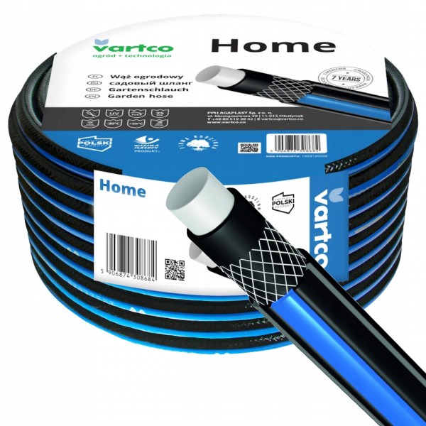 WĄŻ OGRODOWY 4-WARSTWOWY VARTCO HOME 25BAR 1/2'''' 30M PRODUKT POLSKI