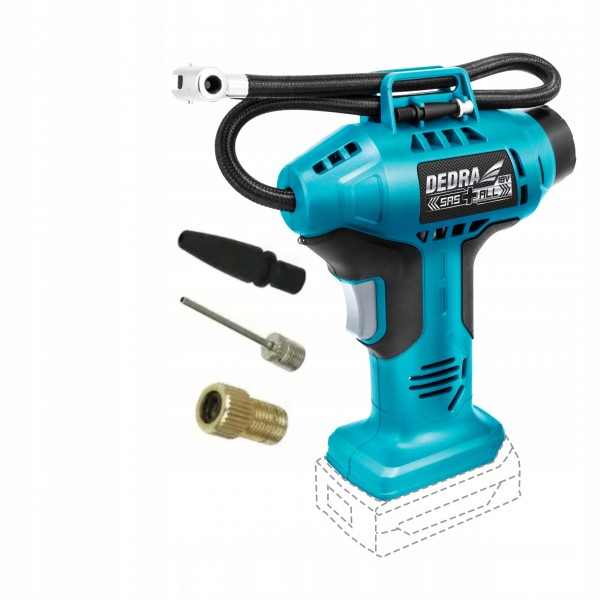 DEDRA KOMPRESOR AKUMULATOROWY POMPKA PISTOLETOWA SPRĘŻĄRKA DED7078 SAS+18V DEDRA KOMPRESOR AKUMULATOROWY POMPKA PISTOLETOWA SPRĘŻĄRKA DED7078 SAS+18V