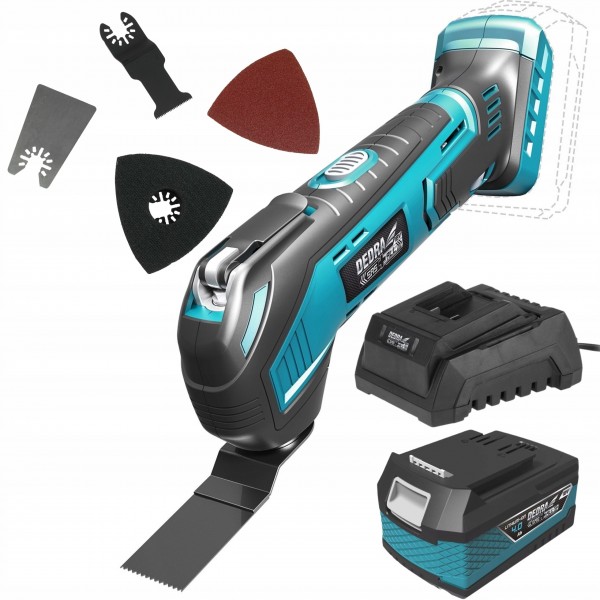 DEDRA URZĄDZENIE WIELOFUNKCYJNE MultiTool 18V +4Ah DEDRA URZĄDZENIE WIELOFUNKCYJNE MultiTool 18V +4Ah