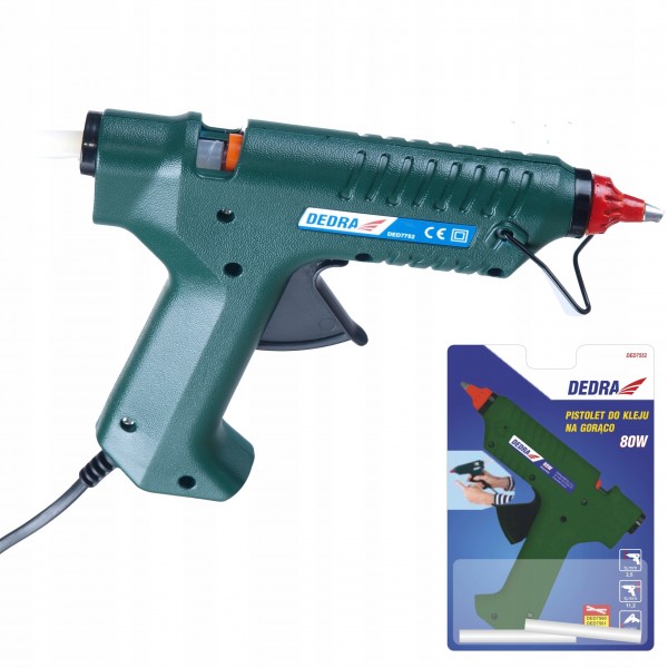 DEDRA PISTOLET DO KLEJU NA GORĄCO 11MM 80W DED7552 DEDRA PISTOLET DO KLEJU NA GORĄCO 11MM 80W DED7552
