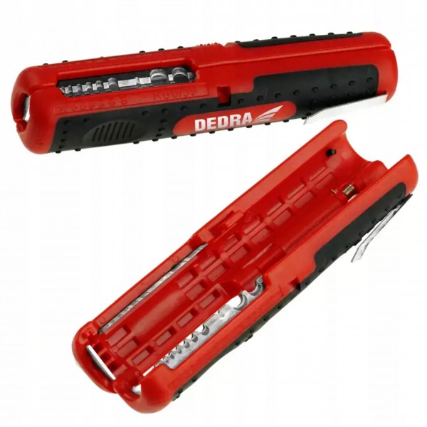DEDRA ŚCIĄGACZ IZOLACJI PRZEWODÓW KABLI 0.5-6.0mm 125mm 1268S2 DEDRA ŚCIĄGACZ IZOLACJI PRZEWODÓW KABLI 0.5-6.0mm 125mm 1268S2