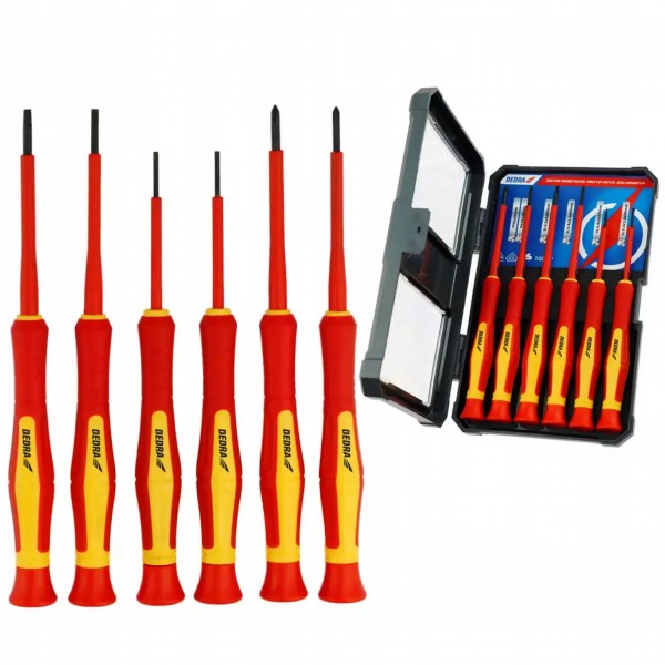 DEDRA 06B040 ZESTAW WKRĘTAKÓW IZOLOWANYCH 6 SZT DEDRA 06B040 ZESTAW WKRĘTAKÓW IZOLOWANYCH 6 SZT