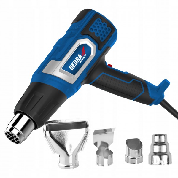 DEDRA OPALARKA 2000W REGULACJA 2 TRYBY 60-350/60-600°C 4 DYSZE DED7977 DEDRA OPALARKA 2000W REGULACJA 2 TRYBY 60-350/60-600°C 4 DYSZE DED7977