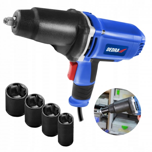 DEDRA ELEKTRYCZNY KLUCZ UDAROWY DO KÓŁ 450 NM 950W DEDRA ELEKTRYCZNY KLUCZ UDAROWY DO KÓŁ 450 NM 950W