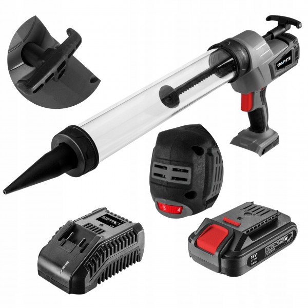 GRAPHITE PISTOLET AKUMUL. USZCZELNIAJĄCY 18V +2Ah GRAPHITE PISTOLET AKUMUL. USZCZELNIAJĄCY 18V +2Ah