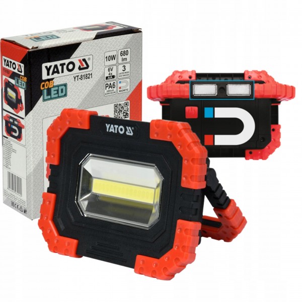 YATO REFLEKTOR DIODOWY 10W LED BATERIE PRZENOŚNY YATO REFLEKTOR DIODOWY 10W LED BATERIE PRZENOŚNY