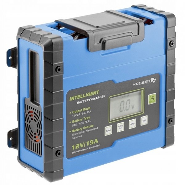 HOGERT ŁADOWARKA ELEKTRONICZNA PROSTOWNIK 12 V 15A HOGERT ŁADOWARKA ELEKTRONICZNA PROSTOWNIK 12 V 15A