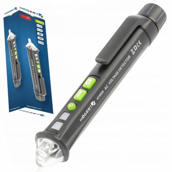 HOGERT TESTER FAZER DETEKTOR NAPIĘCIA PRÓBNIK WSKAŹNIK 12-1000V HT1E630