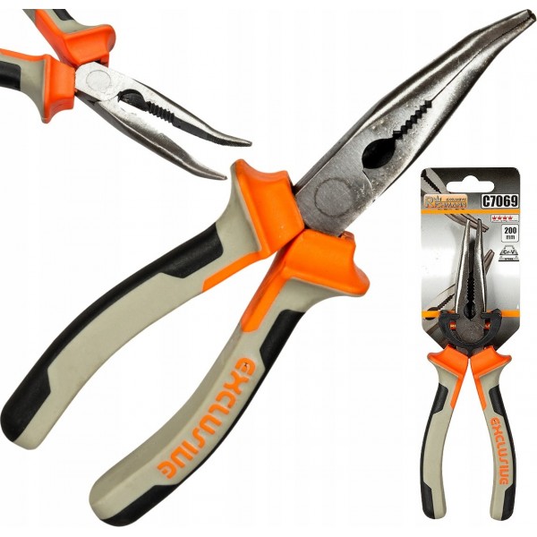 SZCZYPCE WYGIĘTE 45° WYDŁUŻONE CrV 200mm RICHMANN