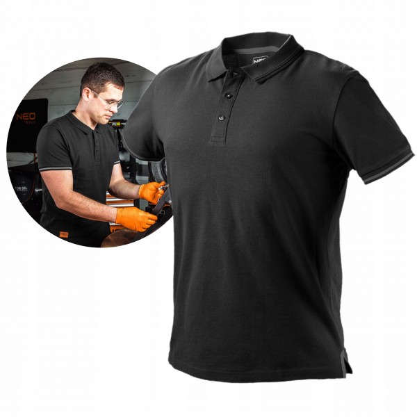 NEO KOSZULKA POLO ROBOCZA DENIM CZARNA rozm. 3XL NEO KOSZULKA POLO ROBOCZA DENIM CZARNA rozm. 3XL