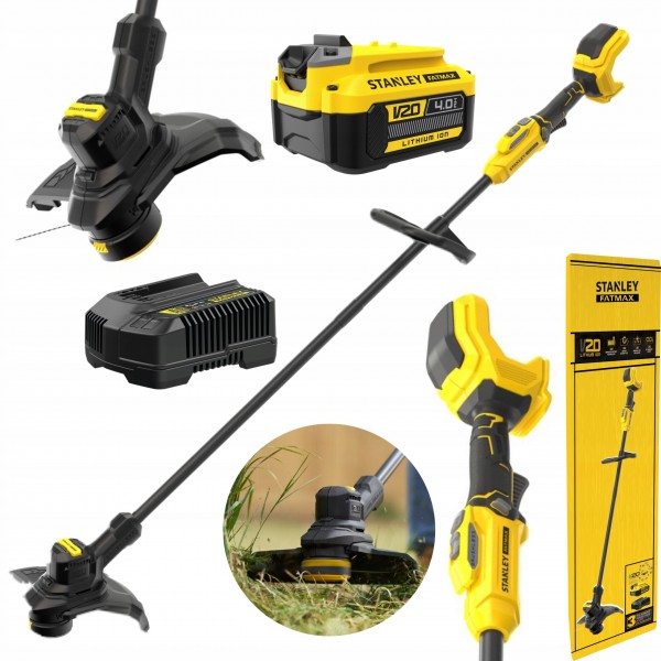 STANLEY V20 KOSA PODKASZARKA BEZSZCZOTKOWA AKUMULATOROWA ŻYŁKA 18V 32CM 4Ah