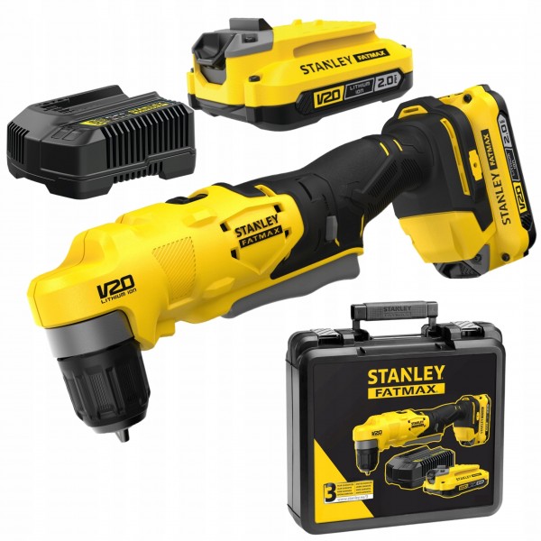 STANLEY SFMCD750D2K WKRĘTARKA KĄTOWA V20 18V 2x2Ah STANLEY SFMCD750D2K WKRĘTARKA KĄTOWA V20 18V 2x2Ah