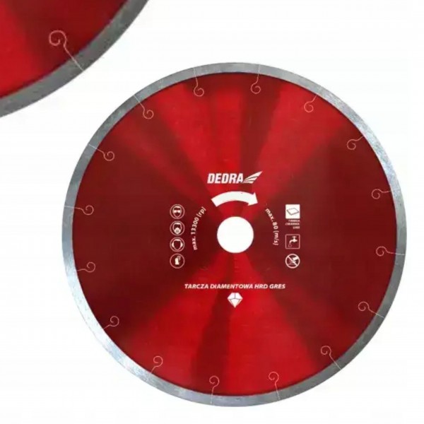 DEDRA PIŁA TARCZOWA TARCZA DIAMENTOWA CIĄGŁA HRD GR 230MM DO GLAZURY H1066E