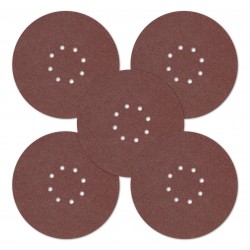 DEDRA PAPIER ŚCIERNY 5SZTUK KRĄŻEK SZLIFIEREK DO GIPSU 180mm GR240 DED77647