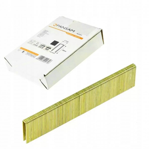 PANSAM ZSZYWKI STOLARSKIE ZSZYWACZY PNEUM 30MM GA18 TYP90 2500SZT A536130 PANSAM ZSZYWKI STOLARSKIE ZSZYWACZY PNEUM 30MM GA18 TYP90 2500SZT A536130