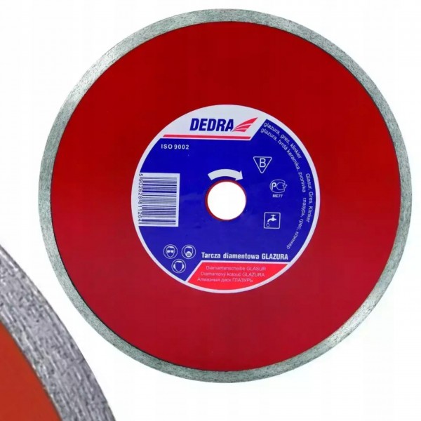DEDRA PILARKA TARCZOWA TARCZA DIAMENTOWA CIĄGŁA DO GLAZURY 250MM H1126E