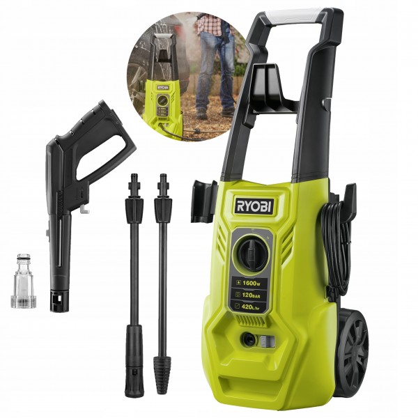 RYOBI RY120PWA MYJKA WYSOKOCIŚNIENIOWA 1600W 120ba RYOBI RY120PWA MYJKA WYSOKOCIŚNIENIOWA 1600W 120ba