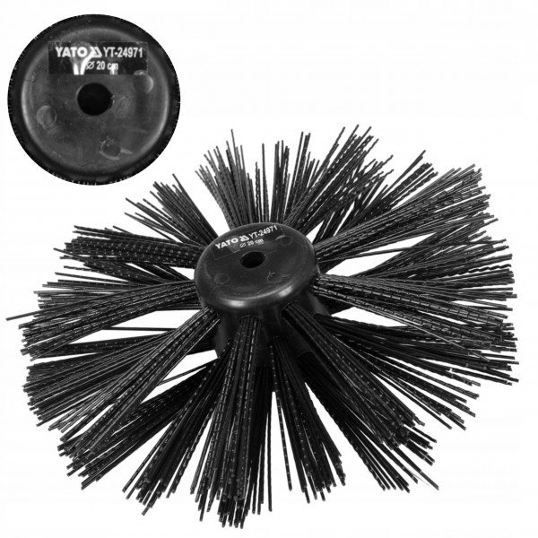 YATO SZCZOTKA DO UDRAŻNIANIA KANALIZACJI 20CM YATO SZCZOTKA DO UDRAŻNIANIA KANALIZACJI 20CM
