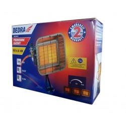 DEDRA DED9970 SŁONECZKO PROMIENNIK GAZOWY NA BUTLE PIECYK NAGRZEWNICA 4,6KW