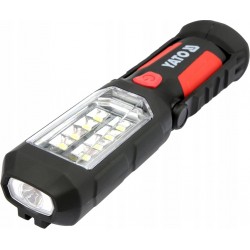 YATO LAMPA LATARKA WARSZTATOWA 2w1 LED 3 X AA 3 TRYBY ŚWIECENIA YT-08513