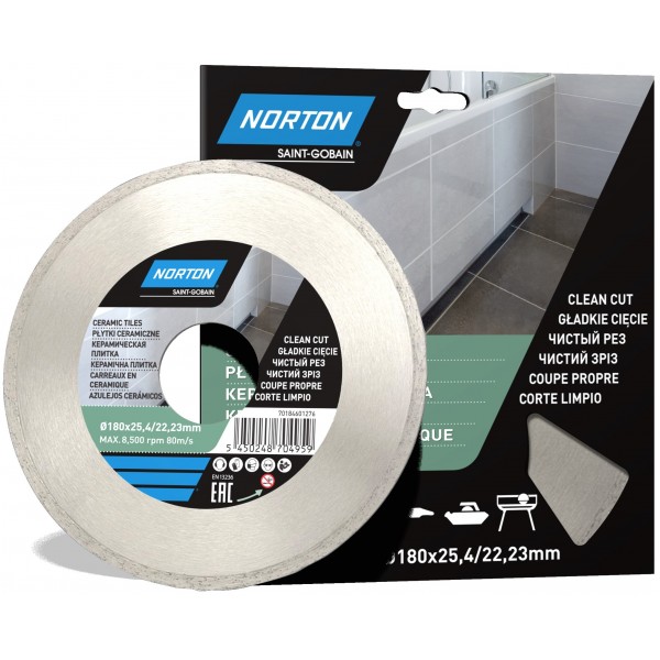 NORTON TARCZA DIAMENTOWA 180mm ceramika gres marmu NORTON TARCZA DIAMENTOWA 180mm ceramika gres marmu
