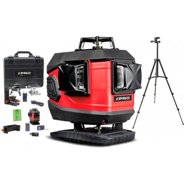 LASER PRO ZIELONY 4D AUTOMATYCZNY 4x360 30M STATYW LASER PRO ZIELONY 4D AUTOMATYCZNY 4x360 30M STATYW