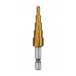 HOGERT HT6D321 WIERTŁO STOPNIOWE STOŻKOWE 4-12MM