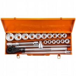 NEO KLUCZE NASADOWE ZESTAW KLUCZY NASADOWYCH 3/4" ZESTAW 21 SZTUK 08-061