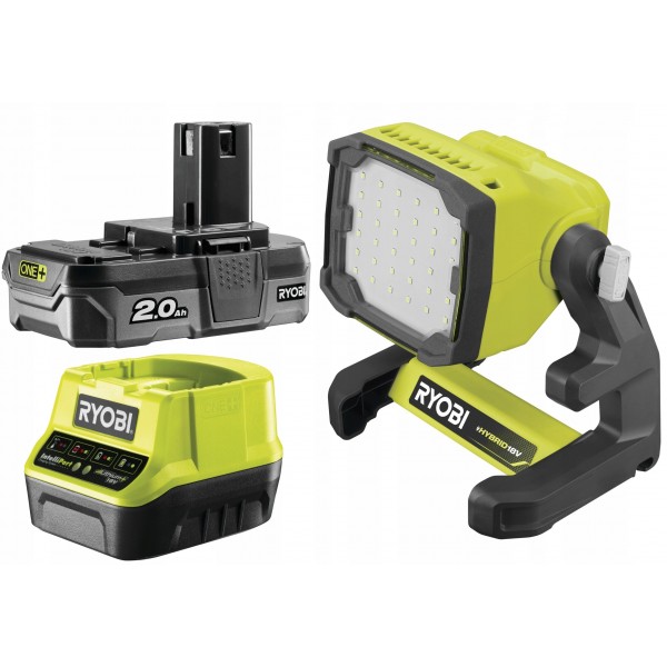 RYOBI RLFD18 LAMPA WARSZTATOWA 18V PRZENOŚNA + 2Ah RYOBI RLFD18 LAMPA WARSZTATOWA 18V PRZENOŚNA + 2Ah