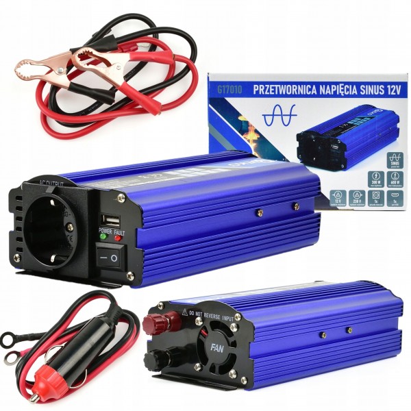 SAMOCHODOWA PRZETWORNICA NAPIĘCIA 12V 230V 600W SAMOCHODOWA PRZETWORNICA NAPIĘCIA 12V 230V 600W