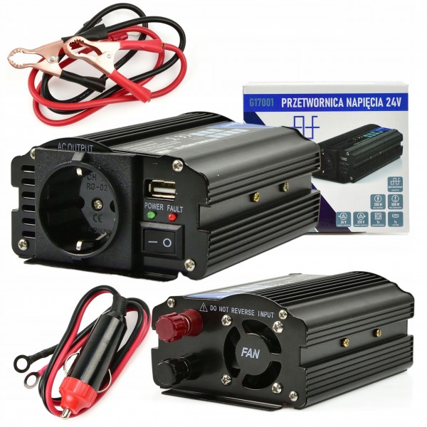 PRZETWORNICA SAMOCHODOWA 24V 230V 250W/500W USB PRZETWORNICA SAMOCHODOWA 24V 230V 250W/500W USB