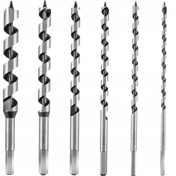 VERTO ZESTAW WIERTŁA SPIRALNE DO DREWNA 230MM 6EL VERTO ZESTAW WIERTŁA SPIRALNE DO DREWNA 230MM 6EL