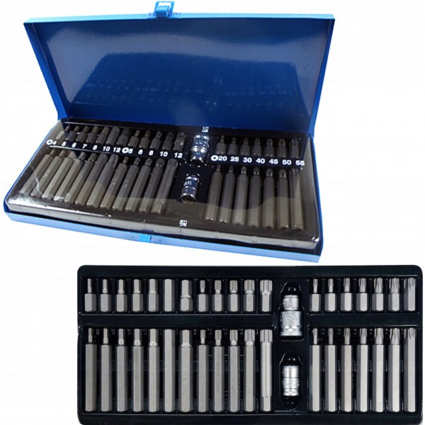 ZESTAW BITÓW KLUCZY IMBUS SPLINE TORX 40 el BITY ZESTAW BITÓW KLUCZY IMBUS SPLINE TORX 40 el BITY