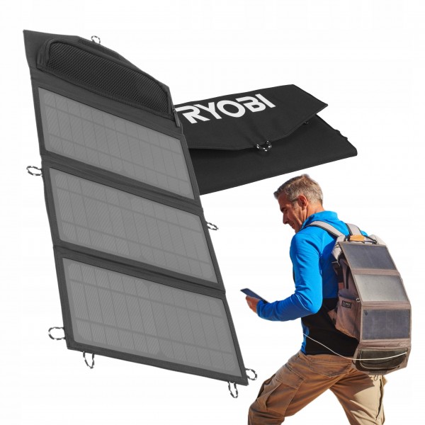 RYOBI PANEL SOLARNY 21W PLECAKOWY 2xUSB-A RYSP21A RYOBI PANEL SOLARNY 21W PLECAKOWY 2xUSB-A RYSP21A