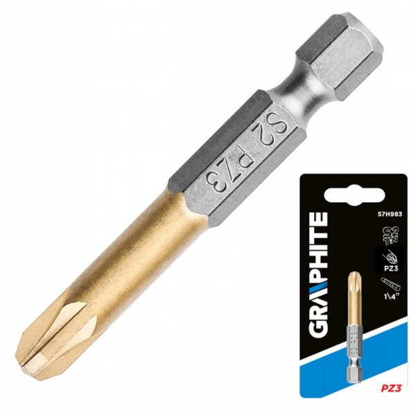 GRAPHITE KOŃCÓWKA WKRĘTAKOWA PZ3 X 50 MM 57H983 GRAPHITE KOŃCÓWKA WKRĘTAKOWA PZ3 X 50 MM 57H983