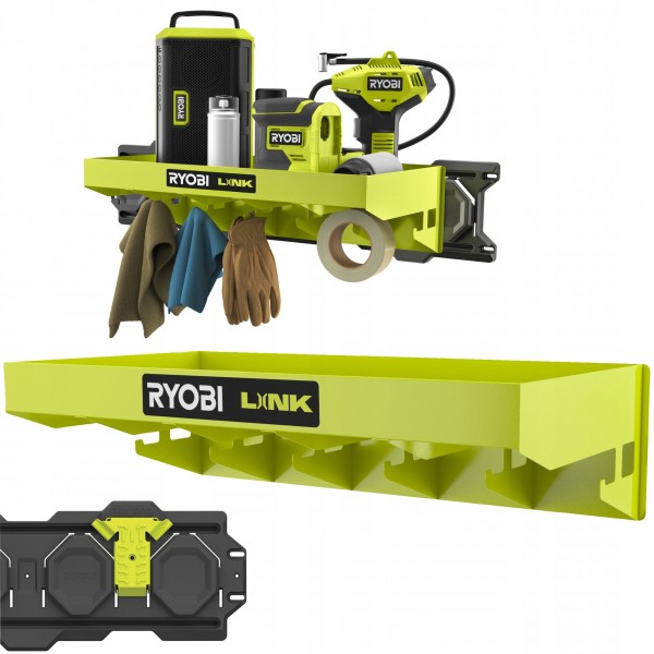 RYOBI LINK PÓŁKA +WIESZAKI METALOWA NA NARZĘDZIA RYOBI LINK PÓŁKA +WIESZAKI METALOWA NA NARZĘDZIA