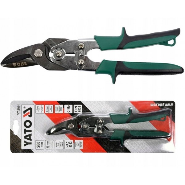 YATO NOŻYCE DO CIĘCIA BLACHY PRAWE 260 MM YATO NOŻYCE DO CIĘCIA BLACHY PRAWE 260 MM