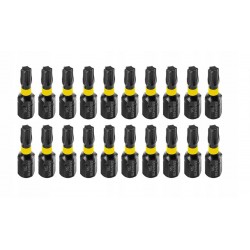 GRAPHITE BITY KOŃCÓWKI UDAROWE TORX TX25 25MM 20EL