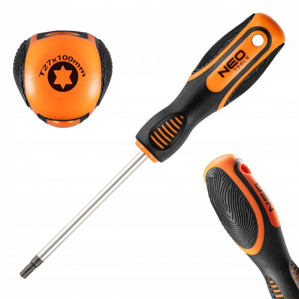 WKRĘTAK ŚRUBOKRĘT TORX T27 X 100 MM NEO 04-190 WKRĘTAK ŚRUBOKRĘT TORX T27 X 100 MM NEO 04-190