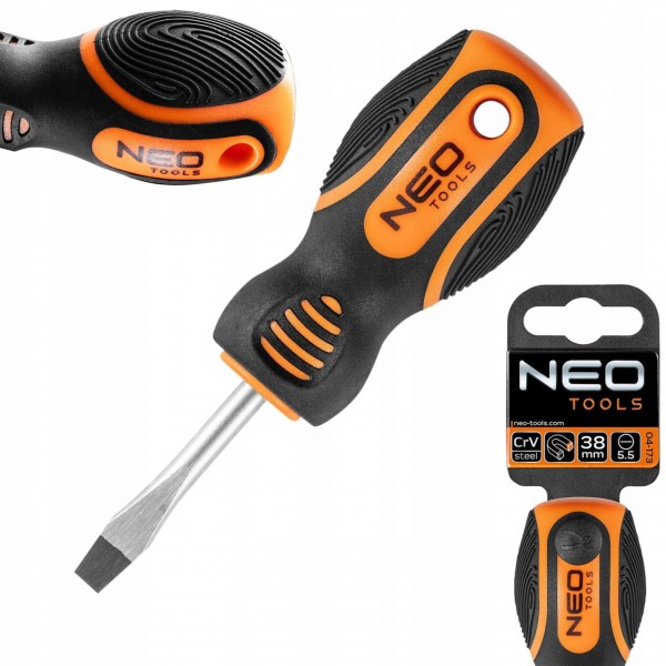 NEO WKRĘTAK PŁASKI 5.5 38MM ŚRUBOKRĘTY WKRĘTAKI NEO WKRĘTAK PŁASKI 5.5 38MM ŚRUBOKRĘTY WKRĘTAKI