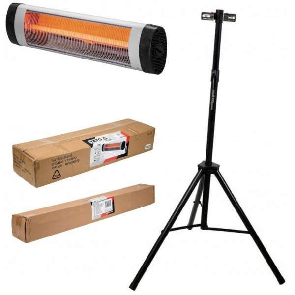 YATO KWARCOWY PROMIENNIK PODCZERWIENI TARASOWY 2000W + STATYW YT-99530 YATO KWARCOWY PROMIENNIK PODCZERWIENI TARASOWY 2000W + STATYW YT-99530