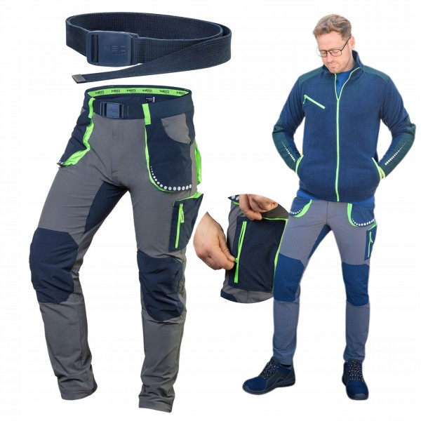 NEO SPODNIE ROBOCZE PREMIUM + PASEK 4 WAY STRETCH ODBLASKOWE 81-231 XS/46 NEO SPODNIE ROBOCZE PREMIUM + PASEK 4 WAY STRETCH ODBLASKOWE 81-231 XS/46