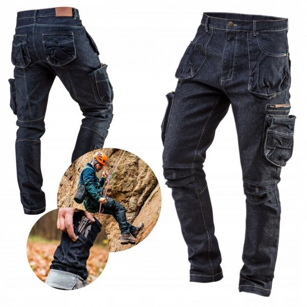 NEO SPODNIE ROBOCZE JEANS DENIM DO PASA WZMOCNIONE BAWEŁNA 81-229 XXL/56 NEO SPODNIE ROBOCZE JEANS DENIM DO PASA WZMOCNIONE BAWEŁNA 81-229 XXL/56