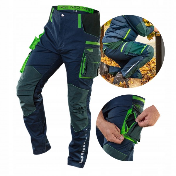 NEO SPODNIE ROBOCZE PREMIUM DO PASA CORDURA PROFILED ODBLASK 81-226 XL/54 NEO SPODNIE ROBOCZE PREMIUM DO PASA CORDURA PROFILED ODBLASK 81-226 XL/54