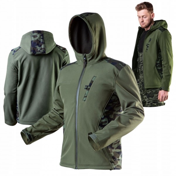 NEO KURTKA ROBOCZA KLUZA SOFTSHELL CAMO WODOODPORNA 5000mm 81-553 S/48 NEO KURTKA ROBOCZA KLUZA SOFTSHELL CAMO WODOODPORNA 5000mm 81-553 S/48