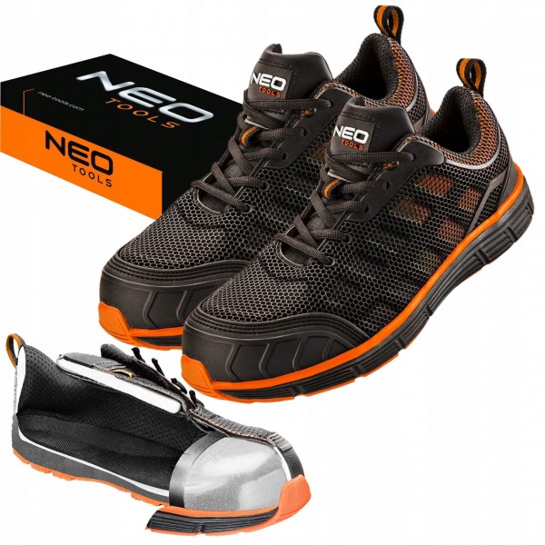 NEO BUTY ROBOCZE OCHRONNE ODDYCHAJĄCE S1 STALOWY PODNOSEK 200J 82-090 r. 39 NEO BUTY ROBOCZE OCHRONNE ODDYCHAJĄCE S1 STALOWY PODNOSEK 200J 82-090 r. 39