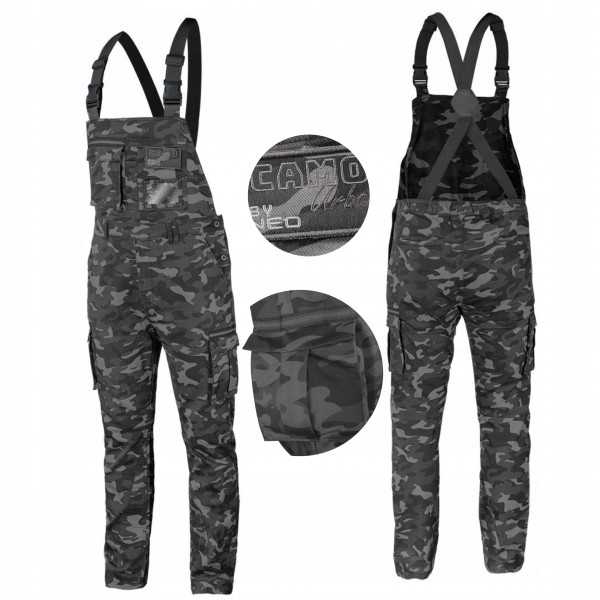 NEO SPODNIE OGRODNICZKI ROBOCZE DO PASA CAMO URBAN SURVIVAL 81-252 M/50 NEO SPODNIE OGRODNICZKI ROBOCZE DO PASA CAMO URBAN SURVIVAL 81-252 M/50
