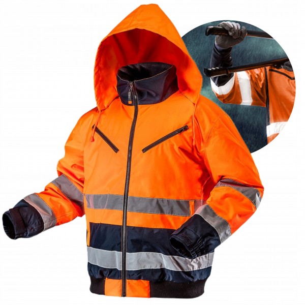 NEO KURTKA ROBOCZA BLUZA OCIEPLANA WARM OSTRZEGAWCZA KAPTUR 81-711 S/48 NEO KURTKA ROBOCZA BLUZA OCIEPLANA WARM OSTRZEGAWCZA KAPTUR 81-711 S/48