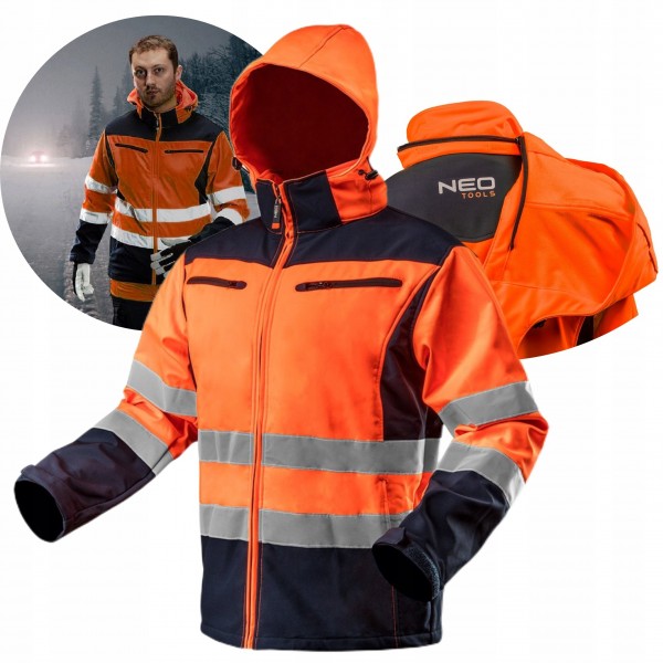 NEO KURTKA ROBOCZA BLUZA OSTRZEGAWCZA SOFTSHELL KAPTUR 81-701 L/52 NEO KURTKA ROBOCZA BLUZA OSTRZEGAWCZA SOFTSHELL KAPTUR 81-701 L/52